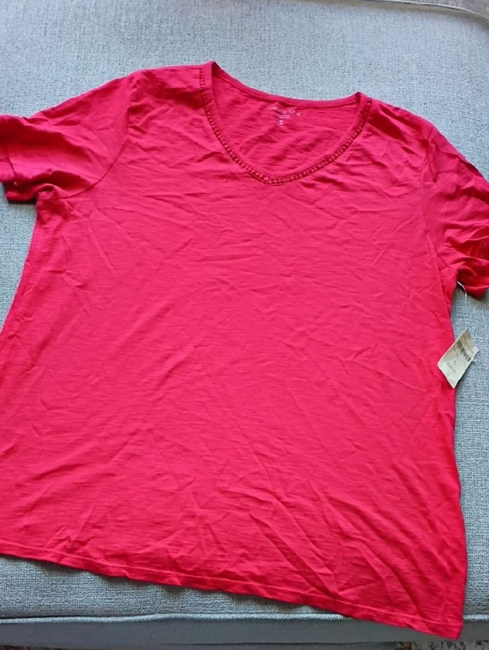 NWT Coldwater Creek Red Tee